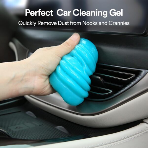 PULIDIKI Car Cleaning Gel Universal Detailing Kit Automotive Dust Car Crevice Cleaner Slime Auto Air Vent Interior Detail Removal for Car Putty Cleaning Keyboard Cleaner Car Accessories Blue - Image 2