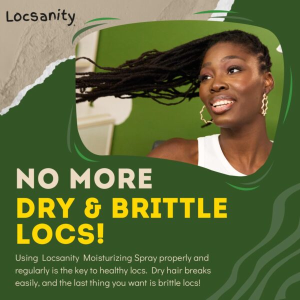 Locsanity Daily Moisturizing Refreshing Spray for Locs, Dreadlocks - Rose Water and Peppermint Hair Scalp Moisturizer, Dreadlock Spray - Natural Loc Care and Maintenance (8oz) - Image 4