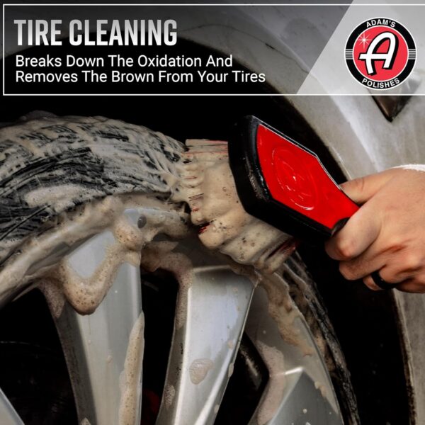 Adam's Wheel & Tire Cleaner Gallon - Professional All in One Tire & Wheel Cleaner Car Wash Wheel Well Cleaning Spray for Car Detailing | Safe On Most Rim Finishes - Image 5