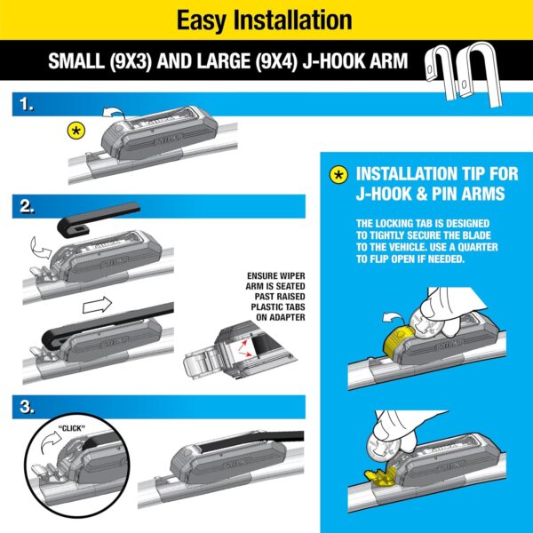 Rain-X 810165 Latitude 2-In-1 Water Repellent Wiper Blades, 22 Inch Windshield Wipers (Pack Of 2), Automotive Replacement Windshield Wiper Blades With Patented Rain-X Water Repellency Formula - Image 5