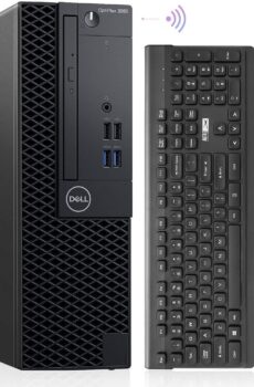 Dell OptiPlex 3060 Desktop Computers Windows 11 Pro Hexa Core i7-8700 Up to 4.60GHz32GB DDR4 1TB M.2 NVMe SSD1TB HDDAX210 Built-in WiFi 6E Small Form Factor PC(Renewed) Black (OptiPlex 3060 SFF)