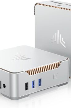 KAMRUI GK3Plus Mini PC, 16GB RAM 512GB M.2 SSD,12th Gen Alder Lake N95 (up to 3.4GHz) Micro PC, 2.5''SSD, Gigabit Ethernet, 4K UHD, WiFi, BT, VESA/Home/Business Mini Desktop Computer