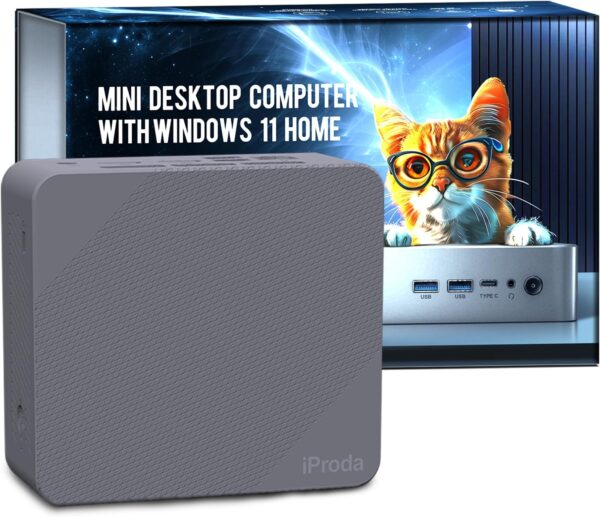 Mini PC with Intel Alder Lake N97 CPU (up to 3.6GHz), Mini Desktop Computer PC Windows 11 Home Mini Computer with 16GB DDR4 512GB SSD 4K Dual Display Micro PC Bluetooth5.2/WiFi6/USB3.2