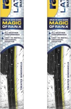 Rain-X 810165 Latitude 2-In-1 Water Repellent Wiper Blades, 22 Inch Windshield Wipers (Pack Of 2), Automotive Replacement Windshield Wiper Blades With Patented Rain-X Water Repellency Formula