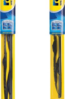 Rain-X 820147 WeatherBeater, 26″ and 16″ Windshield Wiper Blades – All-Season OEM Quality, Conventional, Vehicle Specific Fit, Pack of 2