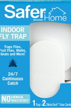 Safer Home SH502 Indoor Plug-In Fly Trap for Flies, Fruit Flies, Moths, Gnats, and Other Flying Insects – 400 Sq Ft of Protection