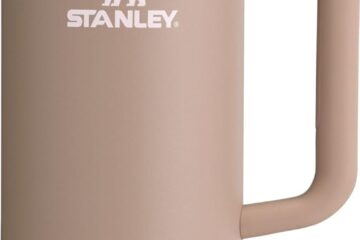 Stanley Quencher H2.0 FlowState Stainless Steel Vacuum Insulated Tumbler with Lid and Straw for Water, Iced Tea or Coffee, Smoothie and More, Almond Rose, 40 oz