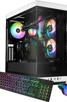 iBuyPower Y40 Gaming PC Computer Desktop Y40WI7N46T01 (Intel Core i7 13700KF, RTX 4060Ti 8GB, 32GB DDR5 5200 RGB (16×2), 2TB NVMe SSD, Windows 11 Home)