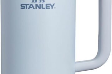 Stanley Quencher H2.0 FlowState Stainless Steel Vacuum Insulated Tumbler with Lid and Straw for Water, Iced Tea or Coffee, Smoothie and More, Glacier, 40 oz