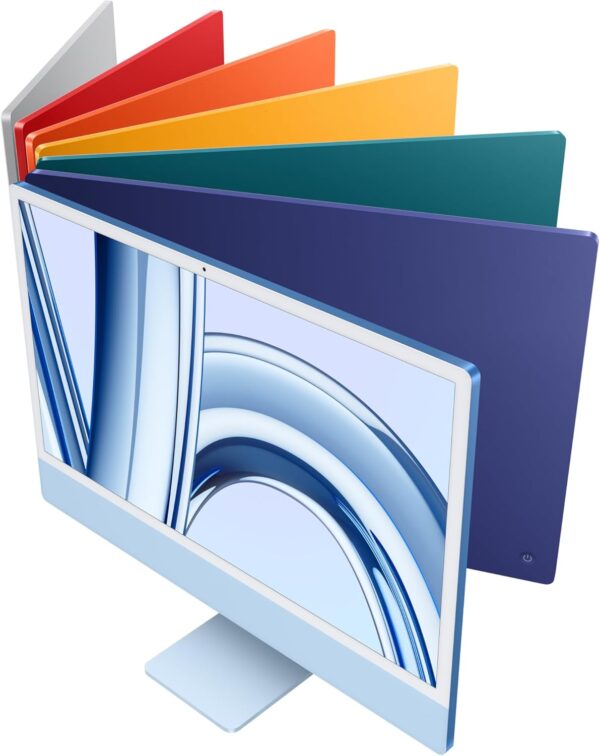 Apple 2023 iMac All-in-One Desktop Computer with M3 chip: 8-core CPU, 10-core GPU, 24-inch Retina Display, 8GB Unified Memory, 256GB SSD Storage, Matching Accessories. Works with iPhone/iPad; Orange - Image 5