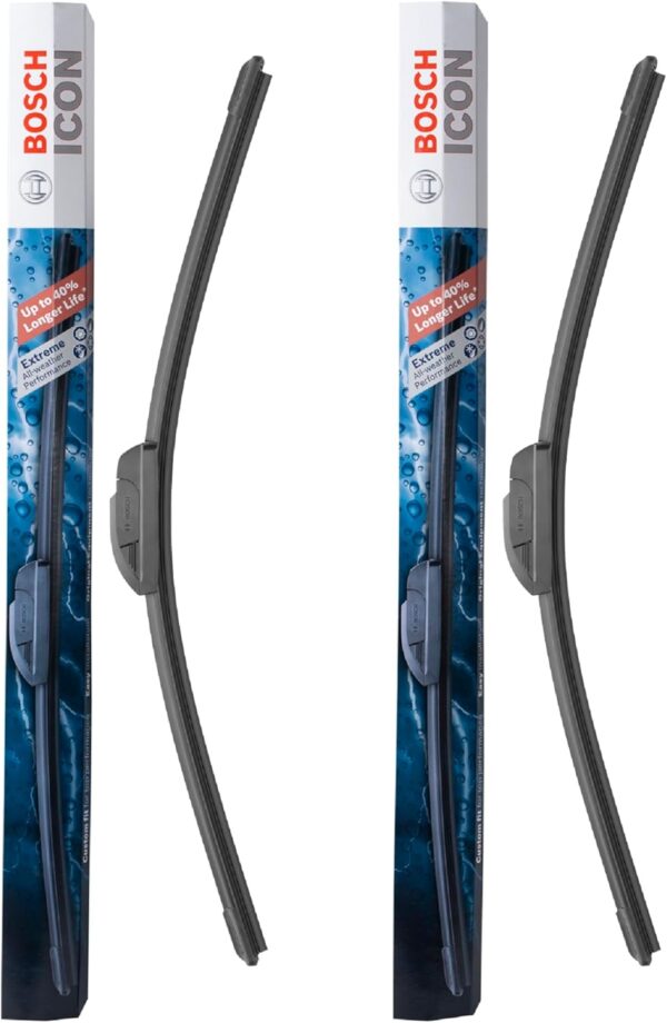 BOSCH 26A16A ICON Beam Wiper Blades - Driver and Passenger Side - Set of 2 Blades (26A & 16A) - Image 3