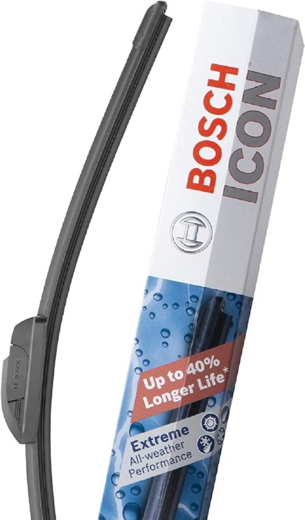 BOSCH 26A16A ICON Beam Wiper Blades - Driver and Passenger Side - Set of 2 Blades (26A & 16A) - Image 4