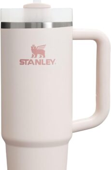 Stanley Quencher H2.0 FlowState Stainless Steel Vacuum Insulated Tumbler with Lid and Straw for Water, Iced Tea or Coffee, Smoothie and More, Rose Quartz 2.0, 30 OZ / 0.89 L