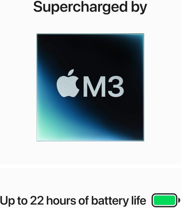 Apple 2023 MacBook Pro Laptop M3 chip with 8‑core CPU, 10‑core GPU: 14.2-inch Liquid Retina XDR Display, 8GB Unified Memory, 512GB SSD Storage; Silver with AppleCare+ (3 Years) - Image 3