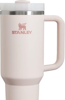 Stanley Quencher H2.0 FlowState Stainless Steel Vacuum Insulated Tumbler with Lid and Straw for Water, Iced Tea or Coffee, Smoothie and More, Rose Quartz 2.0, 40 OZ / 1.18 L