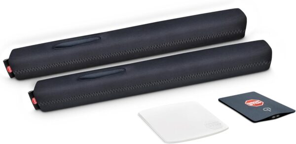 Drop Stop - The Original Patented Car Seat Gap Filler (As Seen On Shark Tank) - Between Seats Console Organizer, Set of 2 and Slide Free Pad and Light - Image 4