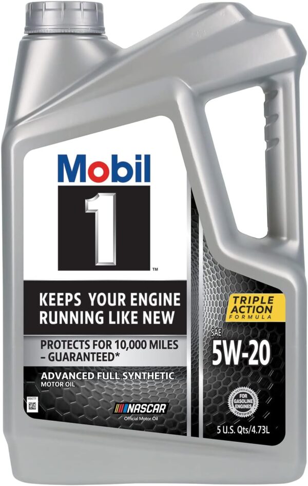 Mobil 1 Advanced Full Synthetic Motor Oil 5W-20, 5 Quart - Image 2