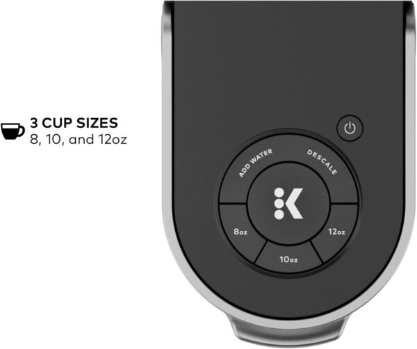 Keurig K-Slim Single Serve K-Cup Pod Coffee Maker, Multistream Technology, 3 Brew Sizes, Slim and Sleek Design, 46oz Removable Reservoir, Black - Image 8