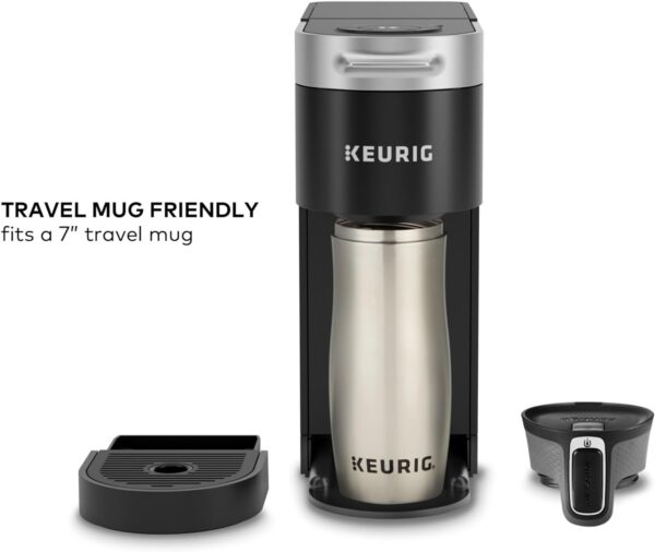 Keurig K-Slim Single Serve K-Cup Pod Coffee Maker, Multistream Technology, 3 Brew Sizes, Slim and Sleek Design, 46oz Removable Reservoir, Black - Image 9
