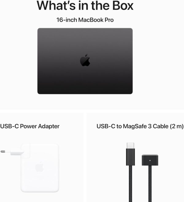 Apple 2023 MacBook Pro Laptop M3 Max chip with 14‑core CPU, 30‑core GPU: Built for Apple Intelligence, 16.2-inch Liquid Retina XDR Display, 36GB Unified Memory, 1TB SSD Storage; Space Black - Image 9