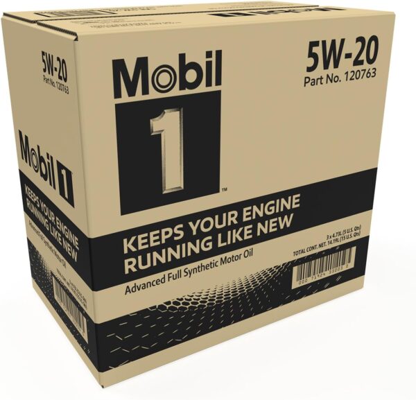 Mobil 1 Advanced Full Synthetic Motor Oil 5W-20, 5 Quart - Image 4