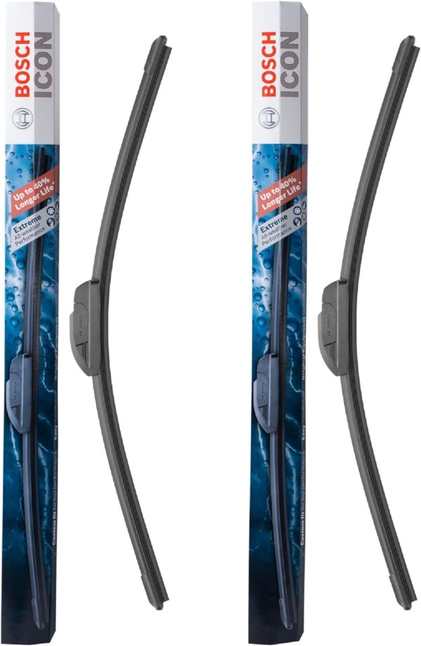 BOSCH 22A22B ICON Beam Wiper Blades - Driver and Passenger Side - Set of 2 Blades (22A & 22B) - Image 3