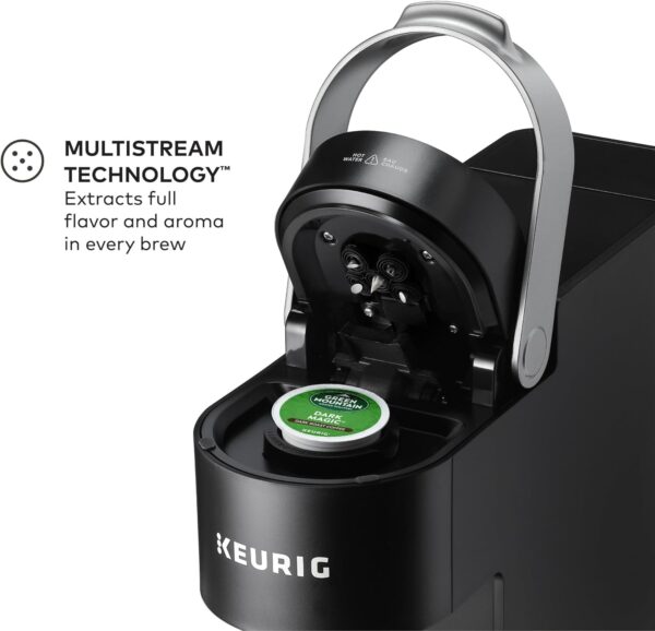 Keurig K-Slim Single Serve K-Cup Pod Coffee Maker, Multistream Technology, 3 Brew Sizes, Slim and Sleek Design, 46oz Removable Reservoir, Black - Image 3