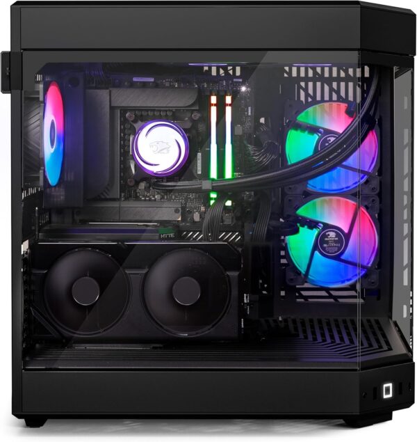iBUYPOWER Y60 Black Gaming PC Computer Desktop Y60BA9N47TS03 (AMD Ryzen 9 7900X, NVIDIA GeForce RTX 4070 Ti Super 16GB, 32GB DDR5 RGB 5200MHz (16x2), 2TB NVMe, WiFi Ready, Windows 11 Home Advanced) - Image 3