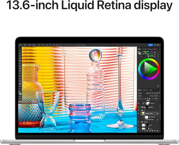 Apple 2022 MacBook Air Laptop with M2 chip: Built for Apple Intelligence, 13.6-inch Liquid Retina Display, 8GB RAM, 256GB SSD Storage, Backlit Keyboard, 1080p FaceTime HD Camera; Silver - Image 6