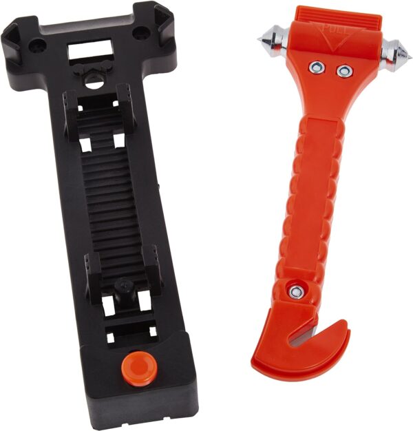 Amazon Basics Emergency Seat Belt Cutter and Window Hammer Tool, Car Accessories, 2 Pack, SW-835 - Image 4