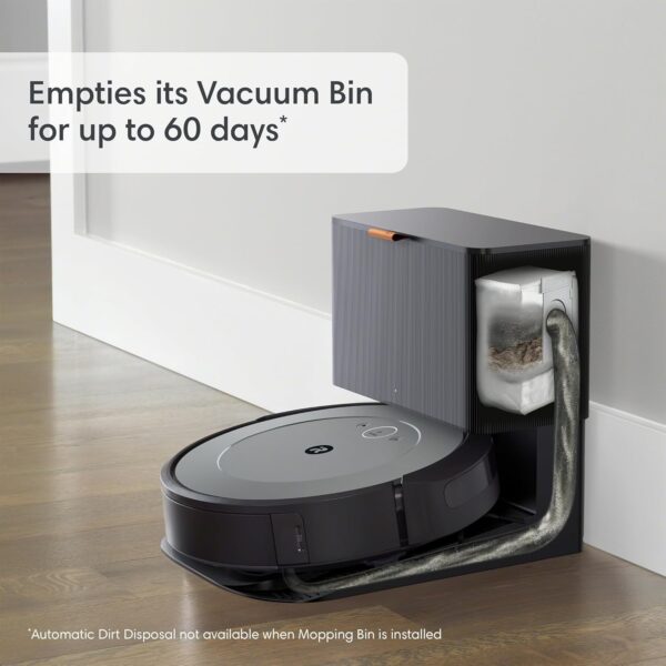 iRobot Roomba i3+ EVO (3554) Robot Vacuum - Self-Empty for Up to 60 Days, Clean by Room with Smart Mapping, Compatible with Alexa, Personalized Cleaning - Image 3