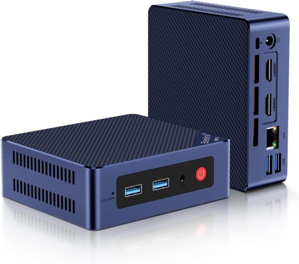 Beelink Mini S12 Pro Mini PC, 12th Gen Intel-N100 (4C/4T, Up to 3.4GHz), 16GB RAM DDR4 500GB SSD, Mini Desktop Computer 4K@60Hz, Dual HDMI, WiFi6, BT5.2, USB3.2, LAN, Low Power