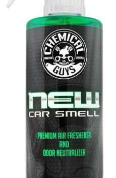 Chemical Guys AIR_101_16 New Car Smell Premium Air Freshener and Odor Eliminator, Long-Lasting Scent, Great for Cars, Trucks, SUVs, RVs & More, 16 fl oz