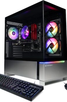 CyberPowerPC Gamer Master Gaming PC, AMD Ryzen 5 5500 3.6GHz, Radeon RX 6400 4GB, 16GB DDR4, 500GB PCIe Gen4 SSD, WiFi Ready & Windows 11 Home (GMA3100A)