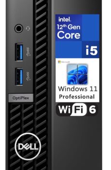 Dell OptiPlex 7000 7010 MFF 1.2L Micro Form Factor Business Desktop Computer, Intel Hexa-Core i5-12500T (Beat i7-11700T), 16GB DDR4 RAM, 512GB PCIe SSD, WiFi 6, Bluetooth, Windows 11 Pro