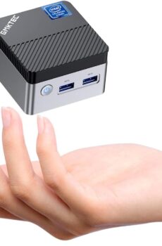 GMKtec Mini PC Preinstalled Windows 11 Pro Intel N5105, 8GB RAM 128GB Hard Drive Desktop Mini Computer, Micro Computer with Dual HDMI 4K, Dual DDR4, Dual WiFi, RJ45 Ethernet, BT4.2 & Cooling Fans