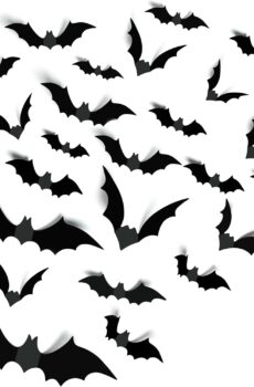 Halloween Party Supplies Hallween Decorations Bats Wall Decor 140PCS Realistic PVC 3D Black Scary Bat Sticker for Creepy Home Decor Halloween Party Decorations DIY Wall Decal Bathroom Indoor Halloween