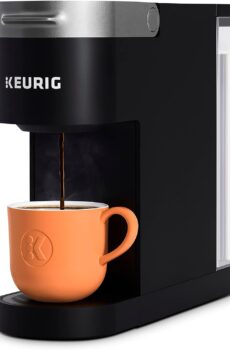 Keurig K-Slim Single Serve K-Cup Pod Coffee Maker, Multistream Technology, 3 Brew Sizes, Slim and Sleek Design, 46oz Removable Reservoir, Black