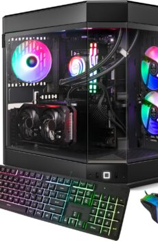 iBUYPOWER Y60 Black Gaming PC Computer Desktop Y60BA9N47TS03 (AMD Ryzen 9 7900X, NVIDIA GeForce RTX 4070 Ti Super 16GB, 32GB DDR5 RGB 5200MHz (16x2), 2TB NVMe, WiFi Ready, Windows 11 Home Advanced)