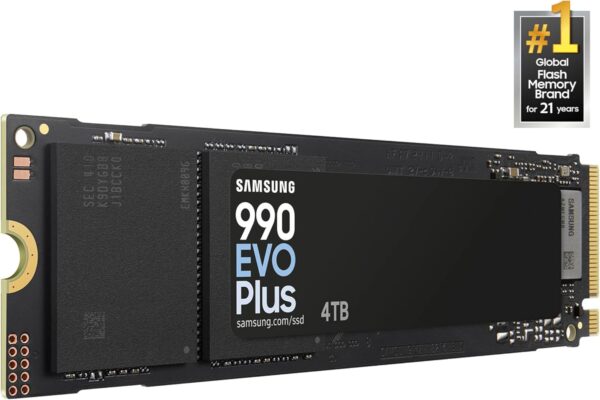 SAMSUNG 990 EVO Plus SSD 4TB, PCIe Gen 4x4 | Gen 5x2 M.2 2280, Speeds Up-to 7,250 MB/s, Upgrade Storage for PC/Laptops, HMB Technology and Intelligent Turbowrite 2.0, (MZ-V9S4T0B/AM) - Image 2