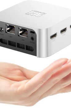 ACEMAGICIAN Mini PC Computer, 12th Gen N100 (up to 3.4GHz) 16GB LPDDR5 512GB M.2 SSD Desktop Computers, Micro PC Support 4K UHD, Dual Gigabit Ethernet, 3 HDMI, 2.4G/5G WiFi, BT 4.2