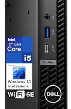 Dell OptiPlex 7020 MFF Mini PC 7000 Micro Form Factor Business Desktop Computer, Intel Hexa-Core i5-12500T (Beat i7-11700T), 16GB DDR5 RAM, 512GB PCIe SSD, WiFi 6E, KB and Mouse, Windows 11 Pro