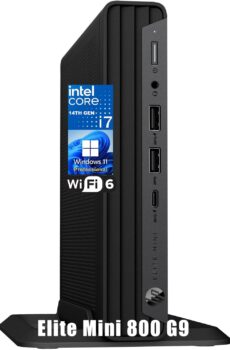 HP Elite Mini 800 G9 Business Desktop Computer, 14th Gen Intel 20-Core i7-14700 up to 5.4GHz, 32GB DDR5 RAM, 1TB PCIe SSD, WiFi 6, Bluetooth, Type-C, Keyboard and Mouse, Windows 11 Pro, AZ-XUT