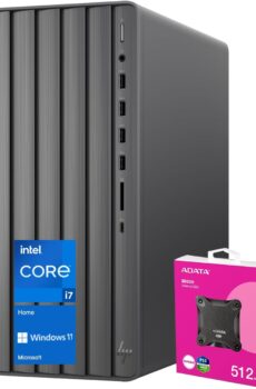 HP Newest Envy Intel i7 Tower Desktop, Intel i7-14700 (Beats Intel i9-12900), 32GB RAM, 2TB PCIe M.2 SSD, Wi-Fi 6, SD Card Reader, Windows 11 Home, Black, with ADATA 512 External SSD Bundle