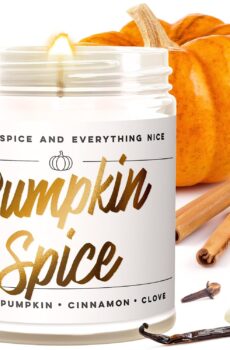 WAX & WIT Fall Candles, Pumpkin Spice Candles for Home, Autumn Candle, Pumpkin Candle, Fall Scented Candles for Home, Fall Home, Bathroom Decor, Autumn Decor, Hello Pumpkin, Hello Fall - 9oz