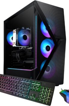 iBUYPOWER Slate 8 MESH Gaming PC Computer Desktop SMI7N47S01 (Intel Core i7 14700F CPU, NVIDIA GeForce RTX 4070 Super 12GB GPU, 16GB DDR5 Non-RGB 5200MHz RAM, 2TB NVMe, WiFi Ready, Windows 11 Home)