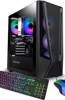 iBUYPOWER Trace 7 Mesh Gaming PC Computer Desktop TMA7N3501 (AMD Ryzen 7 5700, RTX 3050 6GB, 16GB DDR4 RGB 3200MHz (8x2), 1TB NVMe, WiFi Ready, Windows 11 Home Advanced)