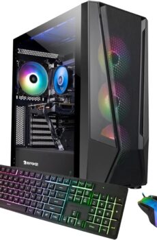 iBUYPOWER Trace Mesh Gaming PC Computer Desktop TMI7N46T01, Intel Core i7 14700F, NVIDIA GeForce RTX 4060 Ti 8GB, 32GB DDR5 5600 RGB, 1 TB NVMe SSD, WiFi Ready, Windows 11 Home