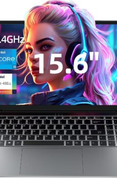 jumper Laptop, 12th i5-12450H Gaming Laptop (4.4GHz), 16GB DDR4 512GB NVME SSD, 15.6 Inch Laptops with FHD IPS Screen, 62.7Wh Battery, Bluetooth5.1, USB3.2 * 3, 4 Stereo Speakers, 2 Memory Slots.