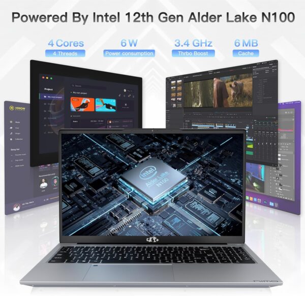 15.6" IPS FHD Student Laptop, 16GB RAM 1TB SSD, Intel Pentium Quad-Core N100 (Beat to i3-1115G4, Up to 3.4GHz), Backlit Keyboard, Fingerprint, 65W Type C, WiFi 6, BT5.2, USB3.0, Win 11 - Image 3